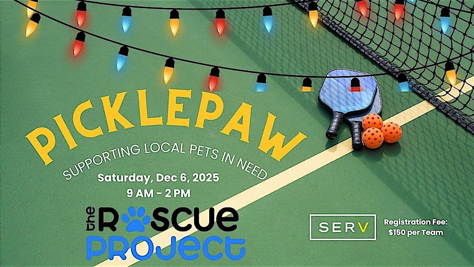 3rd Annual PicklePaw benefiting The Rescue Project